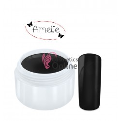 Gel UV Amelie color mat negru 5ml  + 1 Cutie cu paiete Holografice Cadou